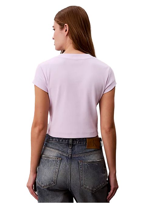 Calvin Klein Slim Ribbed T-Shirt CALVIN KLEIN | LV047AB8023OQ